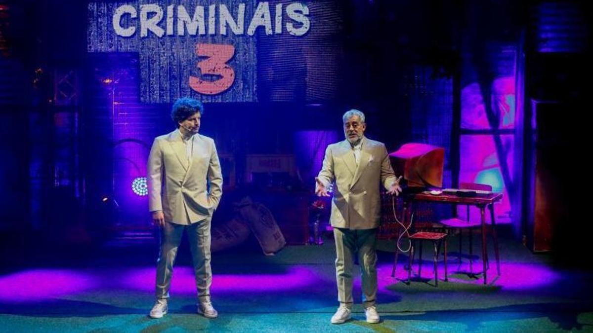 Xosé Antonio Touriñán y Carlos Blanco, en el espectáculo.