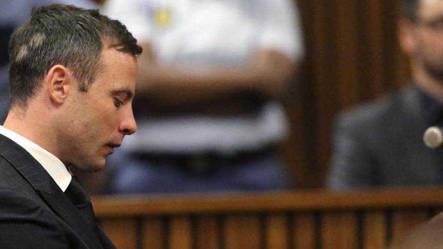 Oscar Pistorius, al conocer la sentencia.