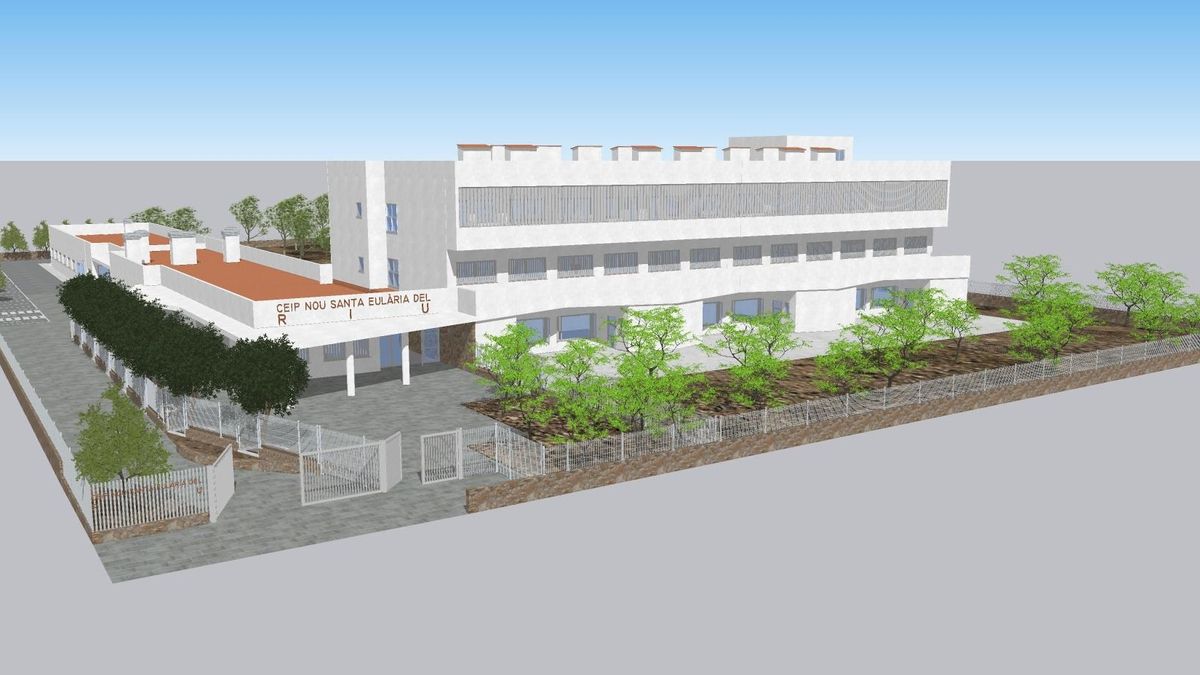 Recreación virtual del futuro centro educativo.
