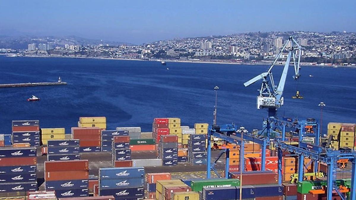 El puerto de Valparaíso.