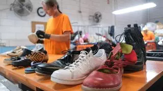 Inescop usa 500 kilos de zapatos viejos para dar una segunda vida al calzado
