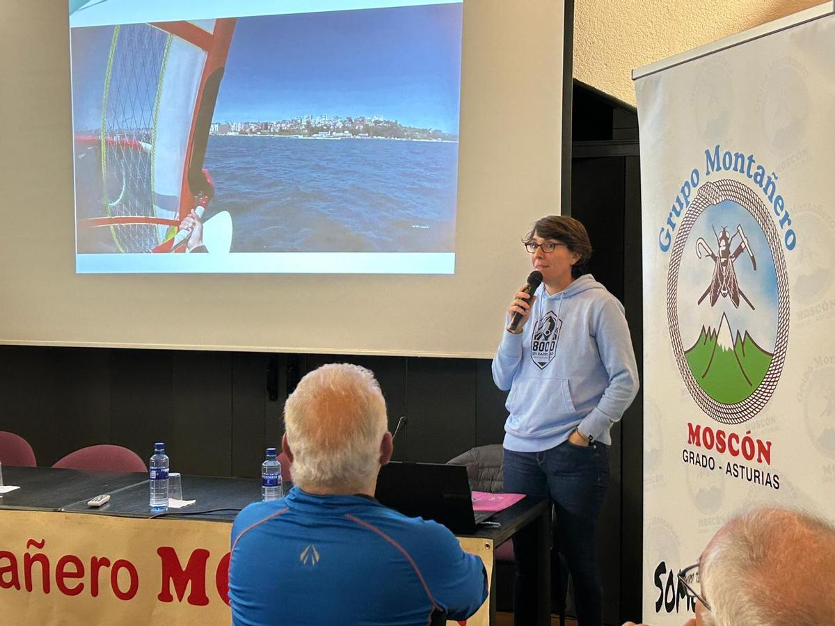 Un momento de la charla.