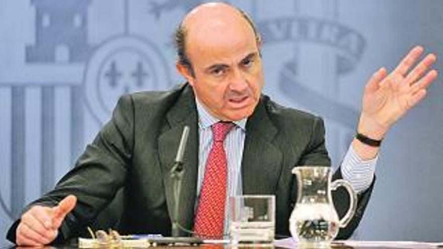 Luis de Guindos, ministro de Economía y Competitividad.