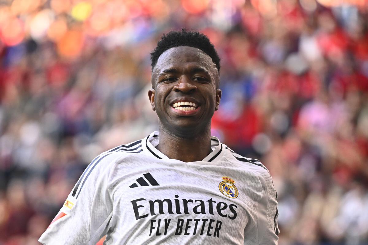 Vinicius, en el partido ante Osasuna