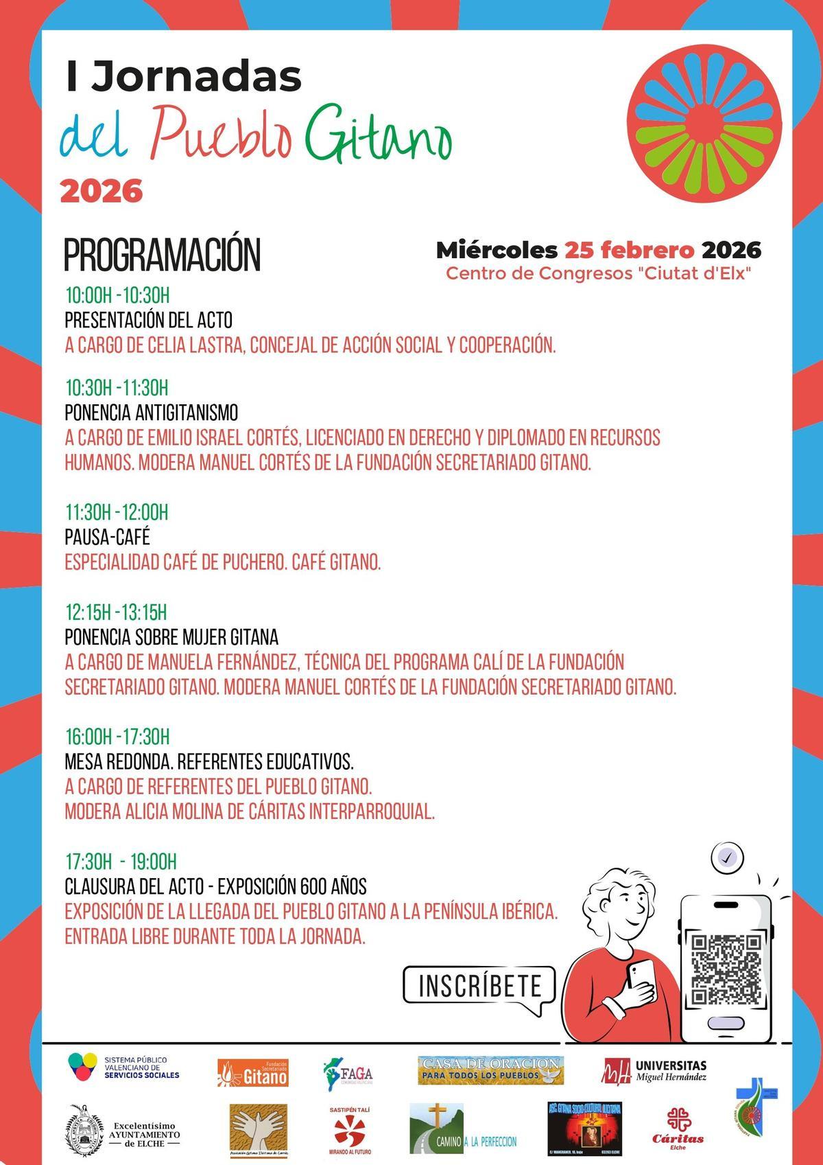 Cartel de las I Jornadas del Pueblo Gitano