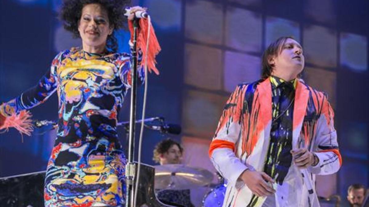 Arcade Fire, en el Parc del Fòrum, en el marco del Primavera Sound del 2014.