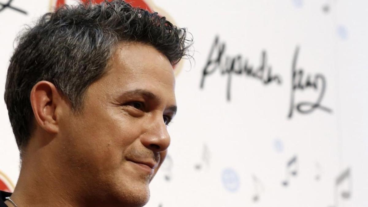 Alejandro Sanz, el pasado miércoles, en Madrid.