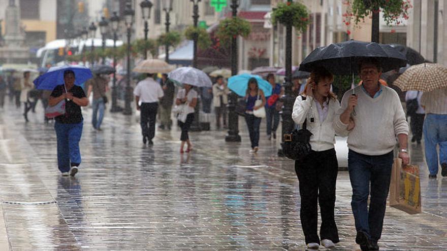 La lluvia volverá a Málaga el sábado.