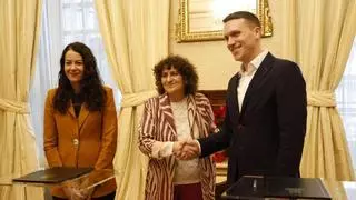 BNG, CA e PSOE asinan en Compostela o acordo por uns orzamentos "sociais e progresistas" para 2024