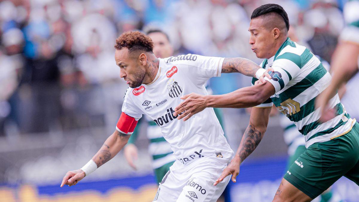 Neymar Jr. tuvo una actuación muy apagada en la derrota del Santos FC