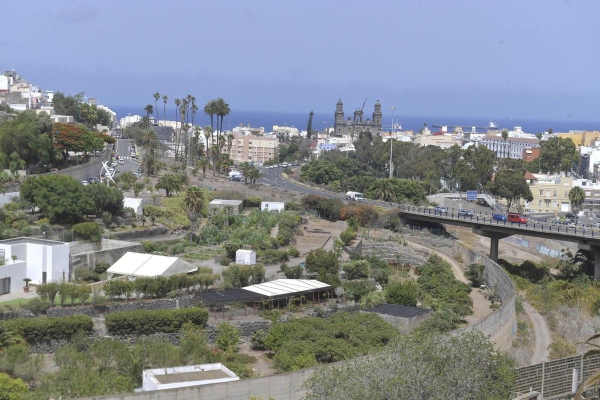 La desembocadura del Guiniguada vista desde San Roque