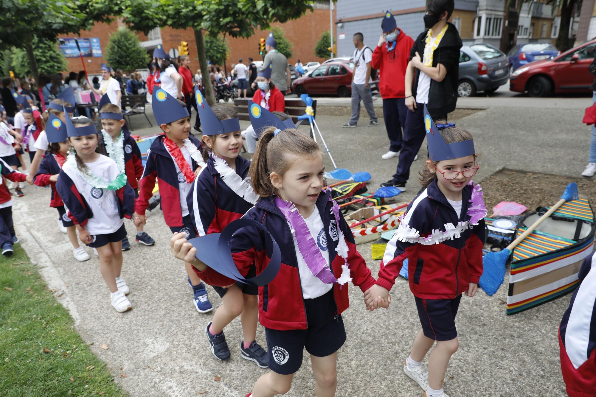 Los selleros más precoces son de Gijón: el colegio San Miguel enseña a remar a sus alumnos de Infantil