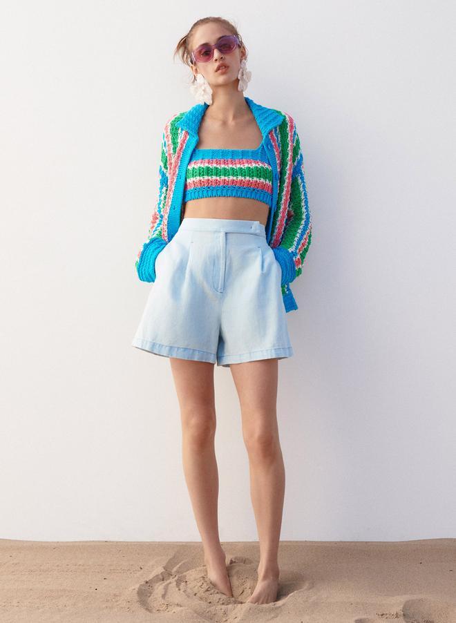 Shorts de lino de Zara
