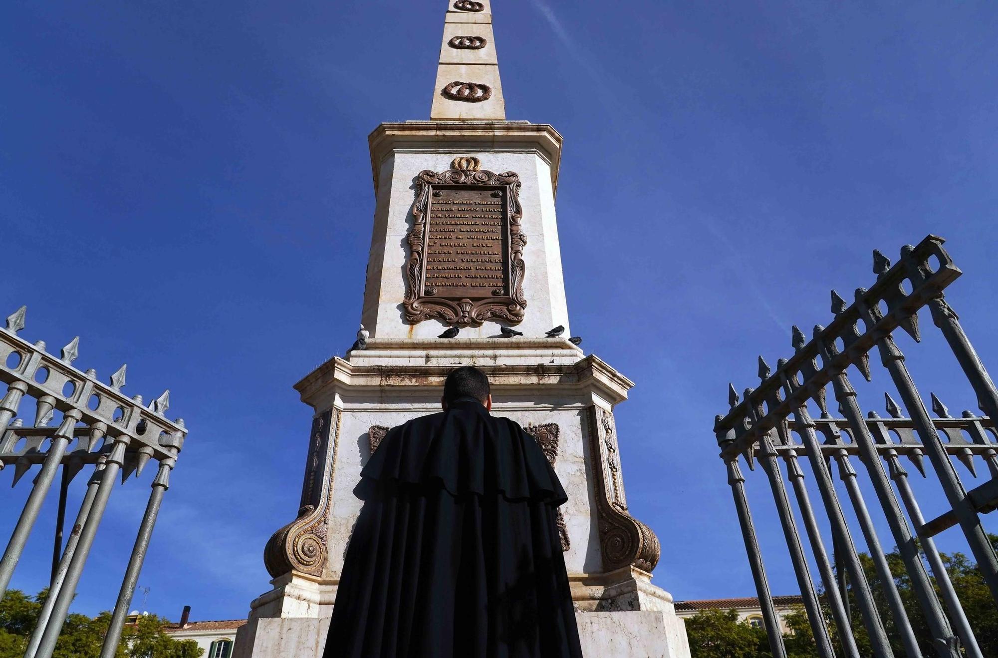 Homenaje a general Torrijos en Málaga