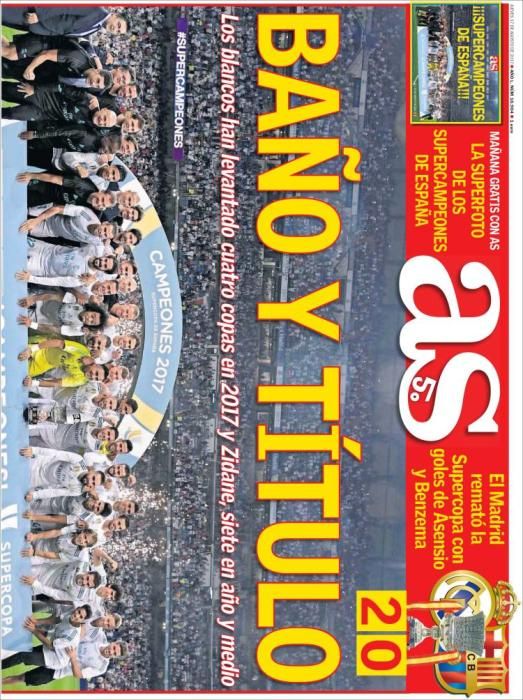 Portadas deportivas de este jueves 17 de agosto