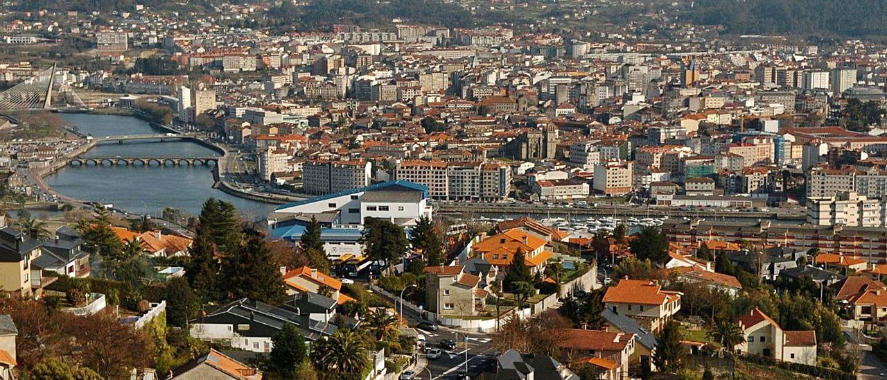 Pontevedra, vista desde el mirador de A Caeira. |   // GUSTAVO SANTOS