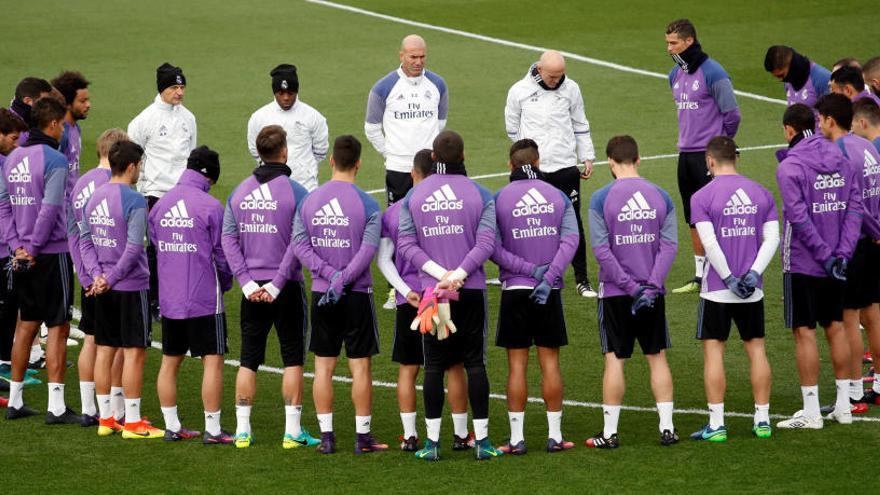 Minuto de silencio este martes antes del entrenamiento del Real Madrid