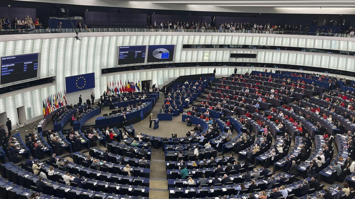 Parlamento europeo de Estrasburgo.