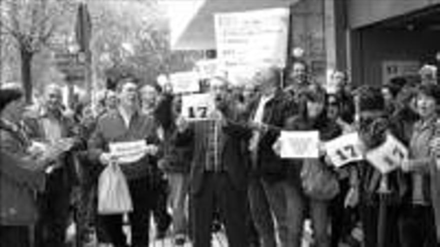 Protesta de trabajadores de la Seguridad Social