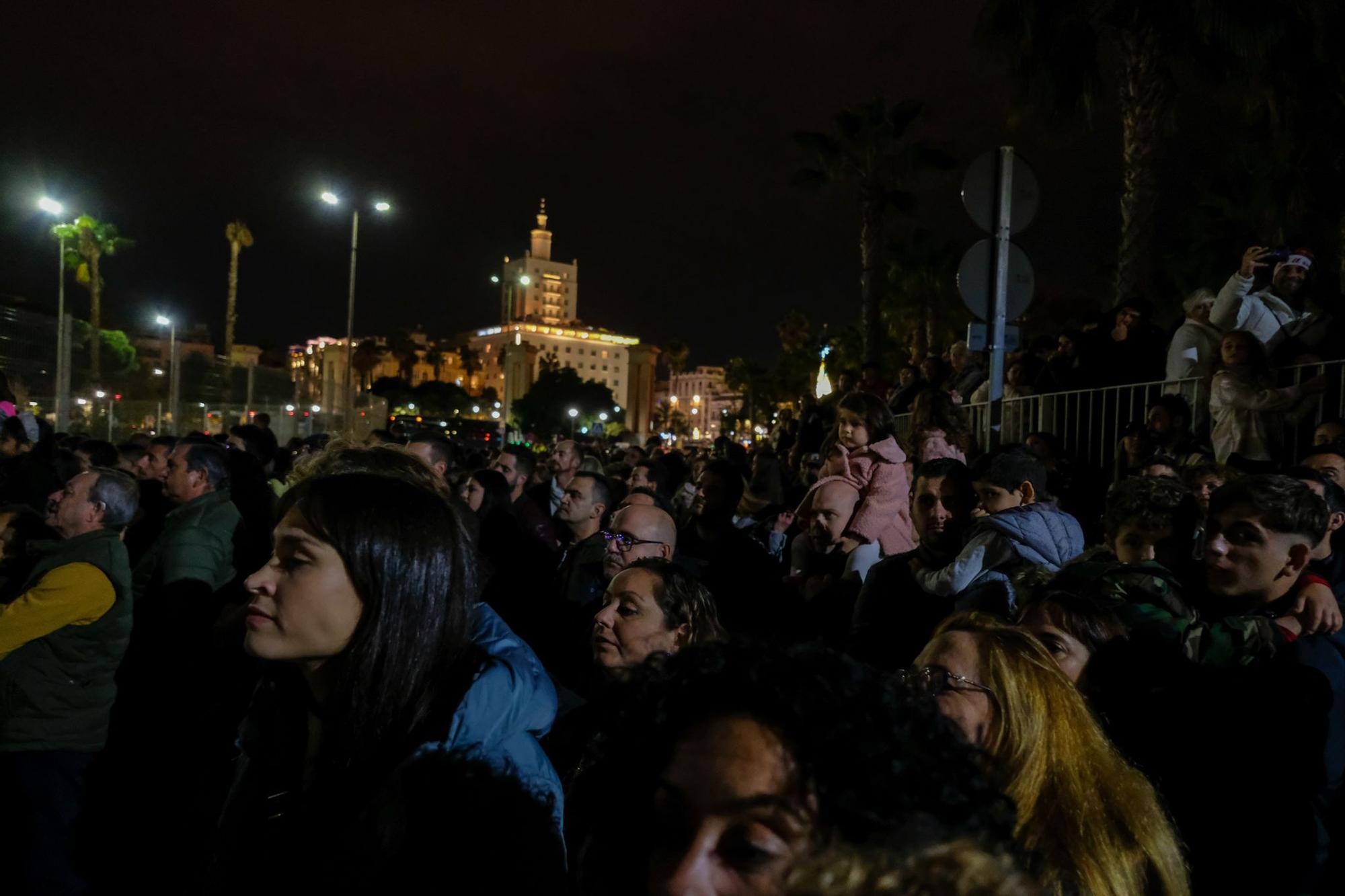 El espectáculo de drones de Navidad de Málaga, en imágenes