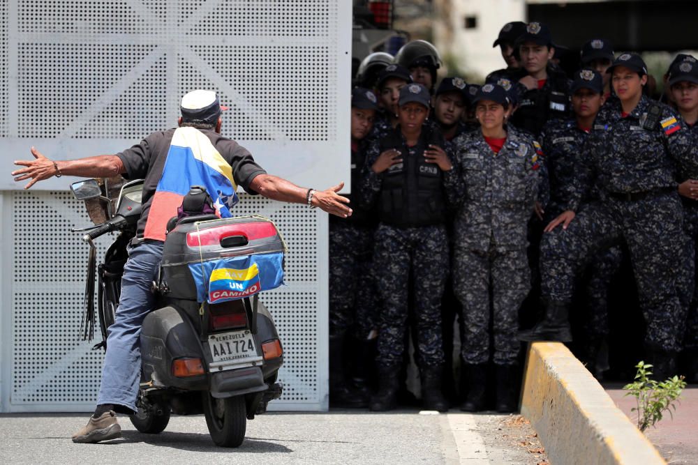 Las imágenes de la protesta en Venezuela.