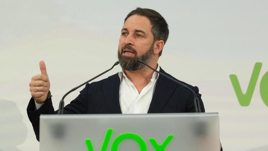 El líder del partido ultra, Santiago Abascal.