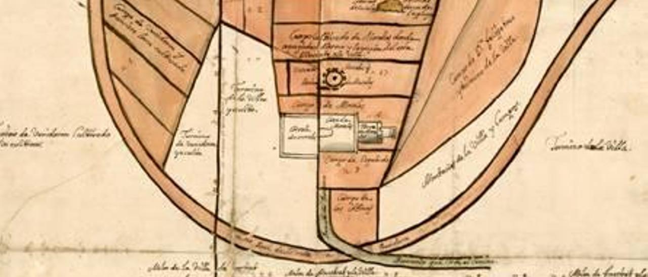 Mapas utilizados en el litigio por La Cala entre Benidorm y La Vila en 1917.