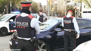 06/03/2017 Los Mossos d’Esquadra despliegan controles para evitar desplazamientos a segundas residencias, desde este viernes 20 de marzo de 2020.