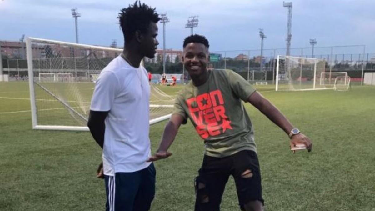 Sousia mantiene una gran relación con Ansu Fati