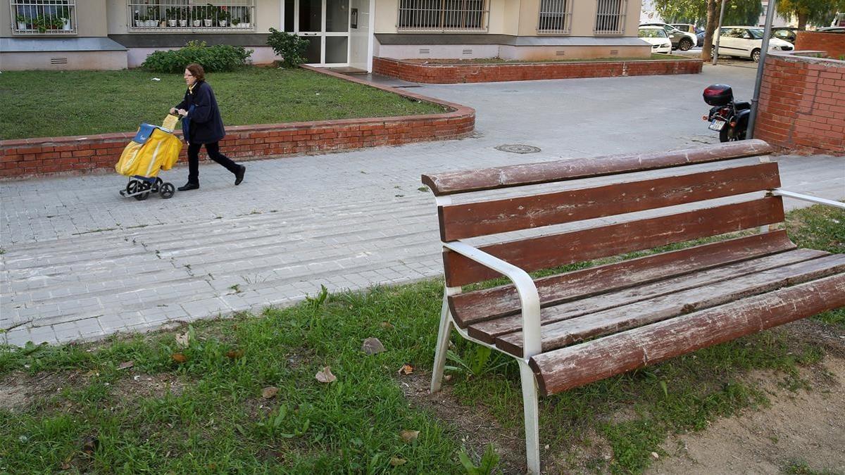 Lugar en el que murió un hombre golpeado en Sabadell