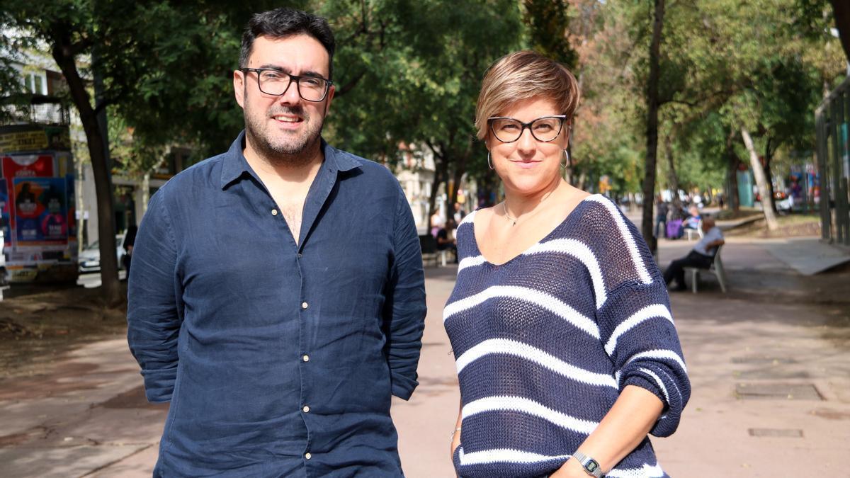 Los impulsores de la nueva editorial Clandestina, Imma Muñoz e Ilya Perdigó