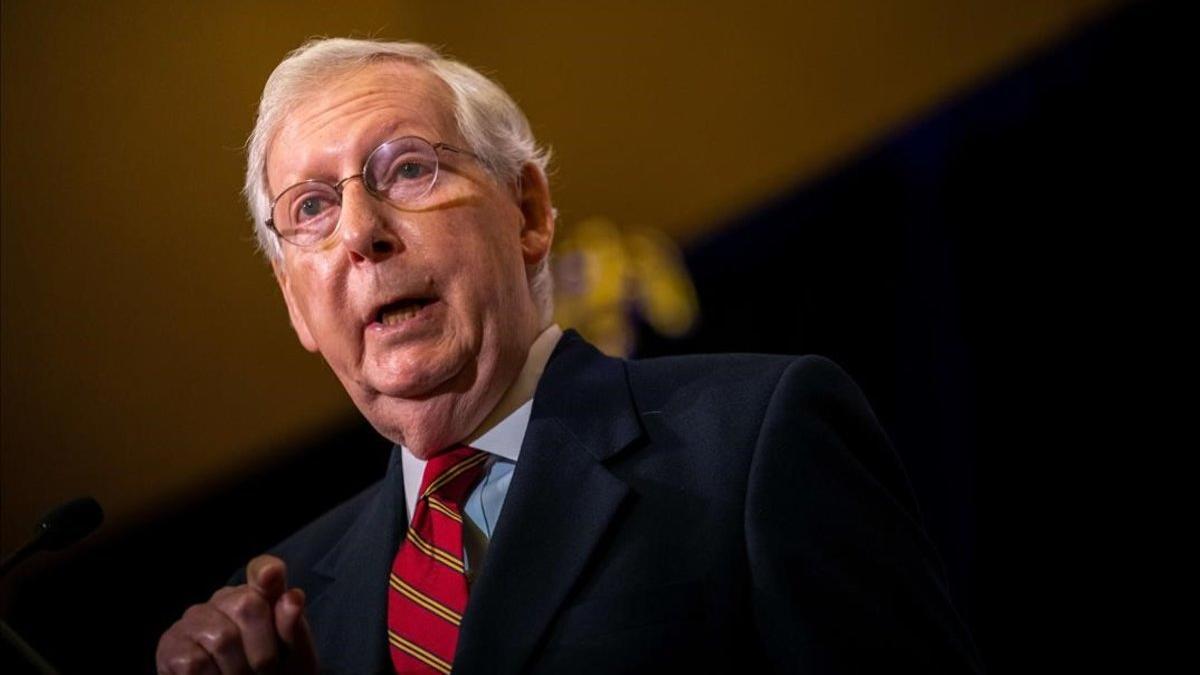 El senador republicano Mitch McConnell.