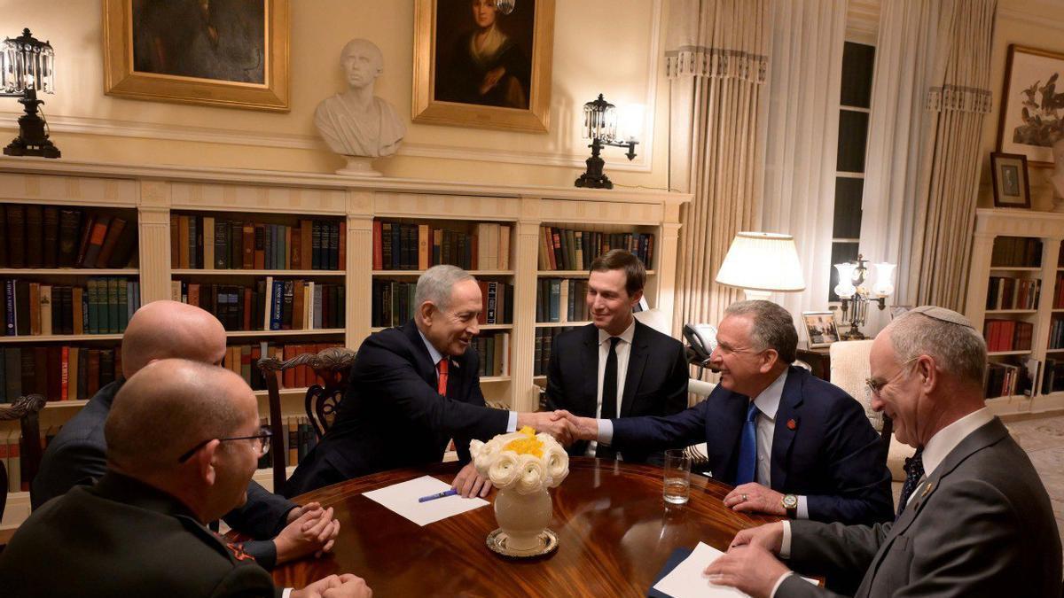 Netanyahu firma en Washington su adhesión a la Junta de la Paz de Trump