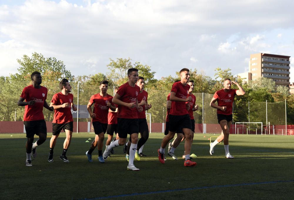 Primer entrenament  del CE Manresa