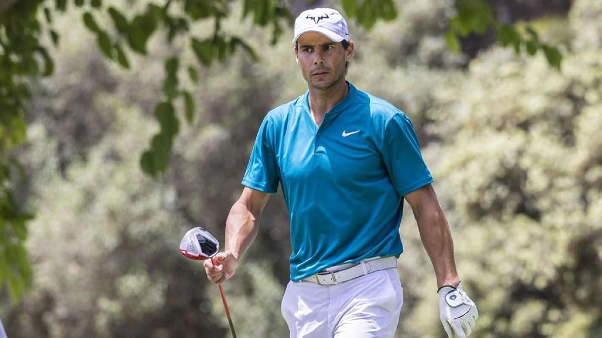 Nadal, en el torneo de golf