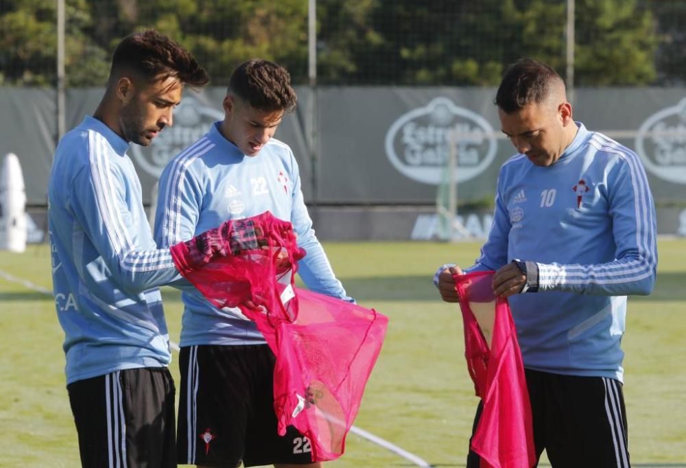 El Celta se ejercita en A Madroa para continuar la pretemporada