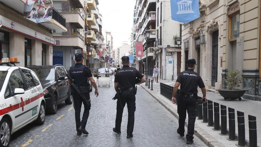 Dispositivo policial en Algemesí en una imagen de archivo.