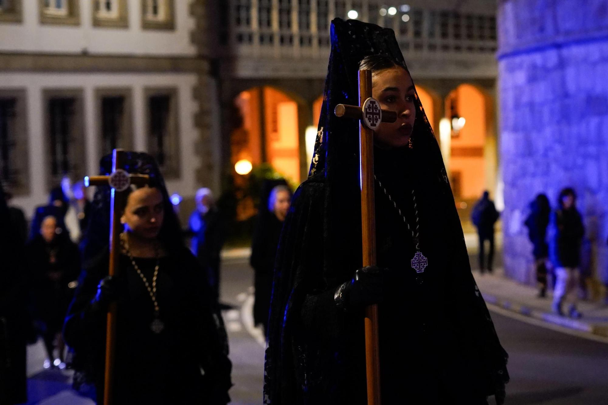 La Piedad recorre las calles de la Ciudad Vieja en la cuarta jornada de procesiones