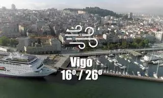 El tiempo en Vigo: previsión meteorológica para hoy, jueves 30 de mayo