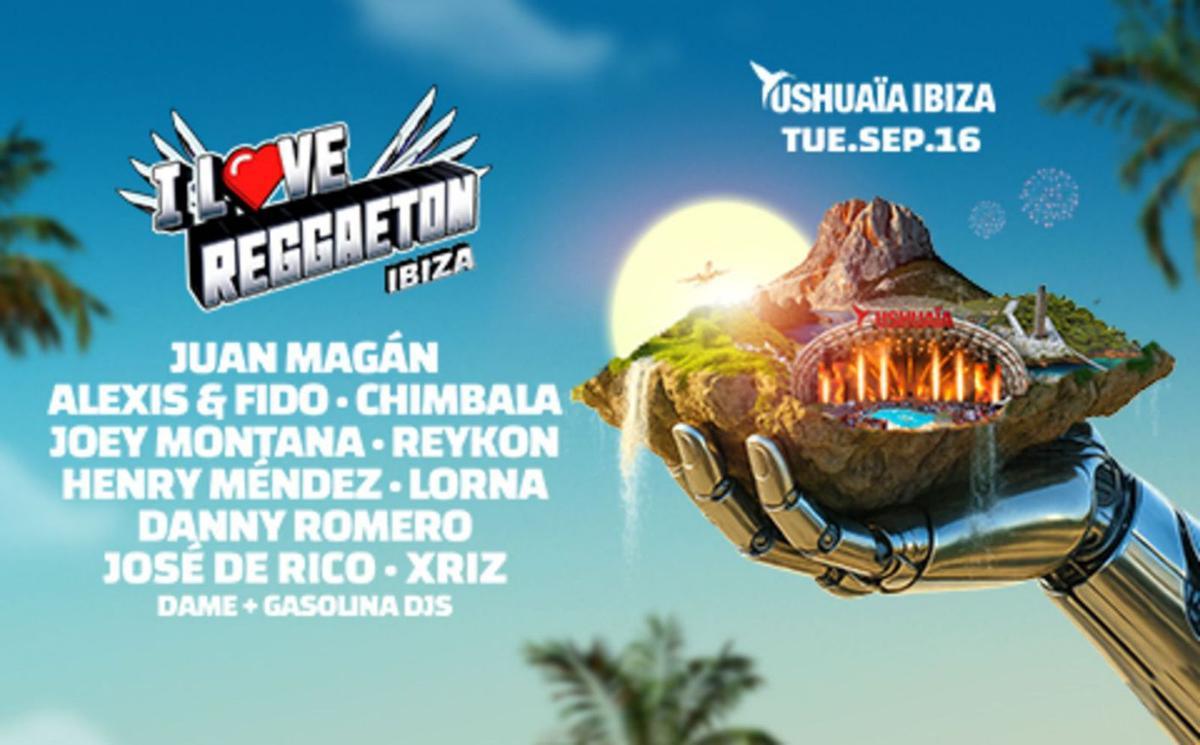 Cartel promocional de ‘I love Reggaeton’. | USHUAÏA IBIZA