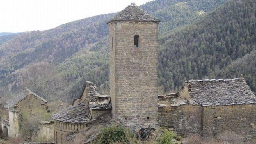 Apudepa denuncia que la iglesia de Otal se ha hundido