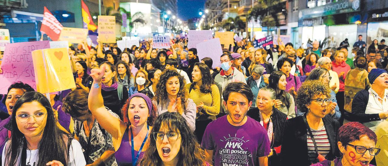 Imagen de la manifestación por el Día Internacional de la Mujer del pasado 8 de marzo.