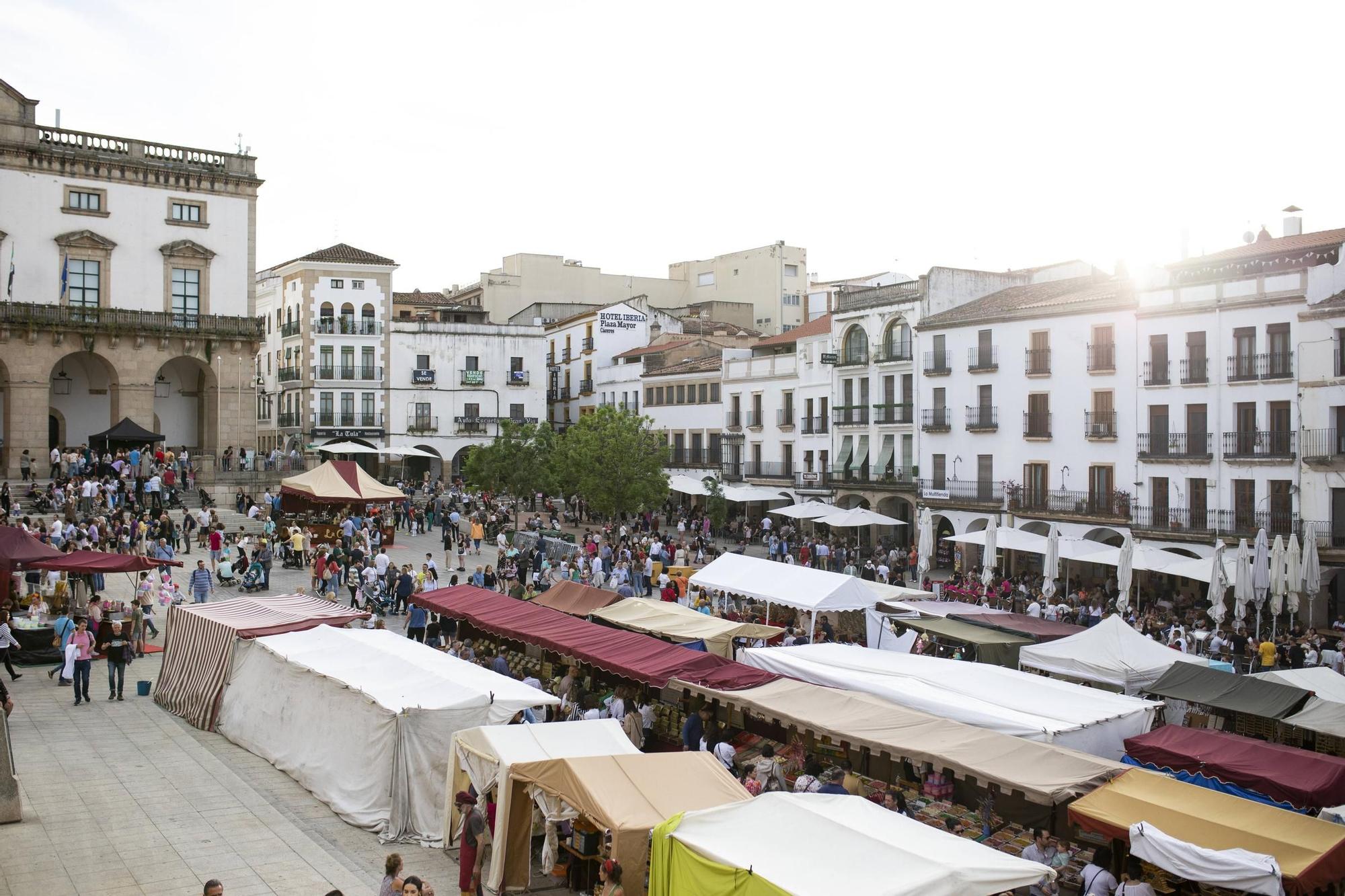 Así se ha desarrollado el sábado en el Mercado de la Primavera de Cáceres