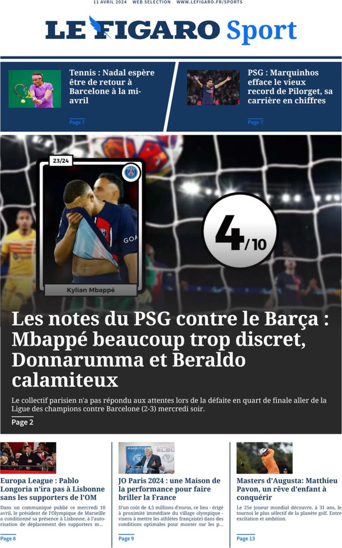 Las portadas de los periódicos deportivos de hoy, jueves 11 de abril Las portadas de los periódicos deportivos de hoy, jueves 11 de abril