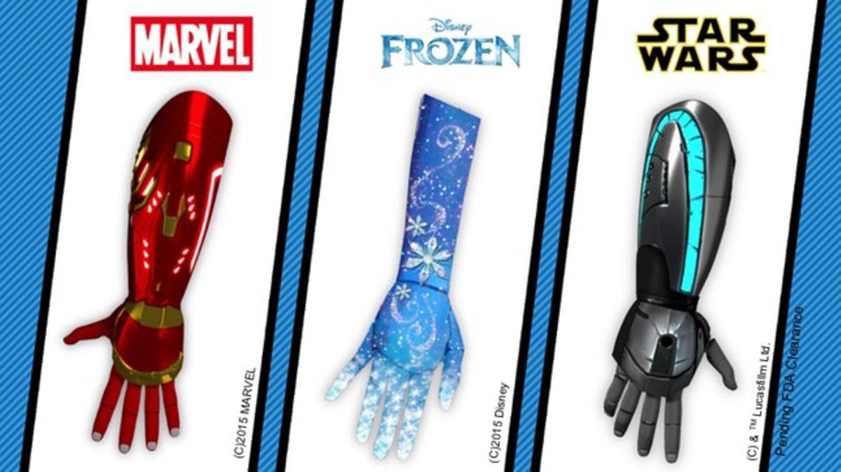 Pròtesis robòtiques d’Open Bionics basades en Disney.