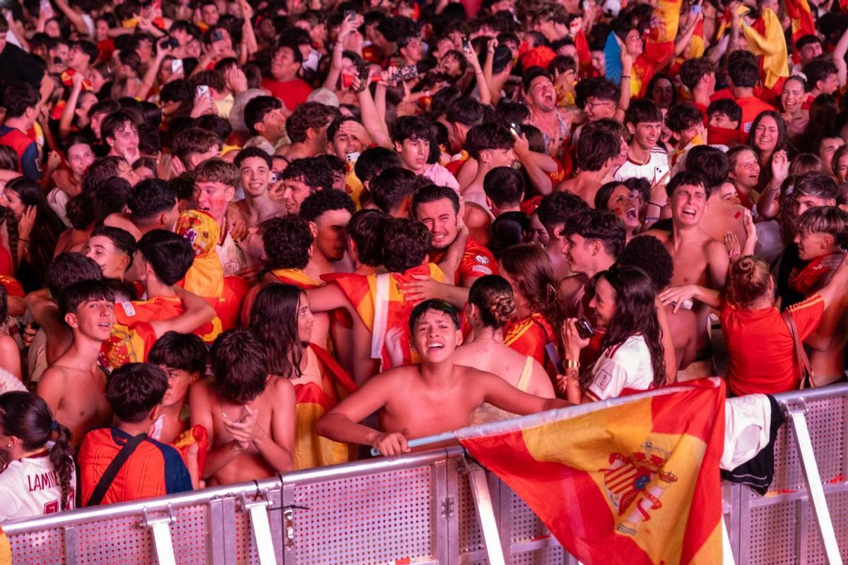 La final del Mundial en Mallorca: La 'fan zone' de España en Son Fusteret