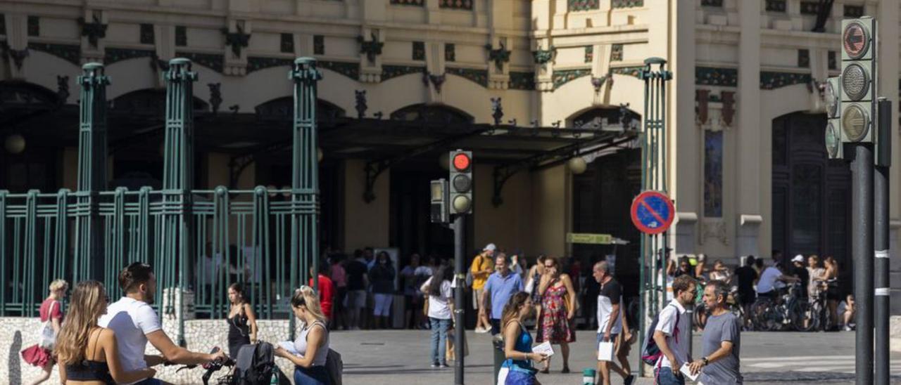 Estación del Norte, donde ayer ya se bajó la refrigeración. | G.CABALLERO