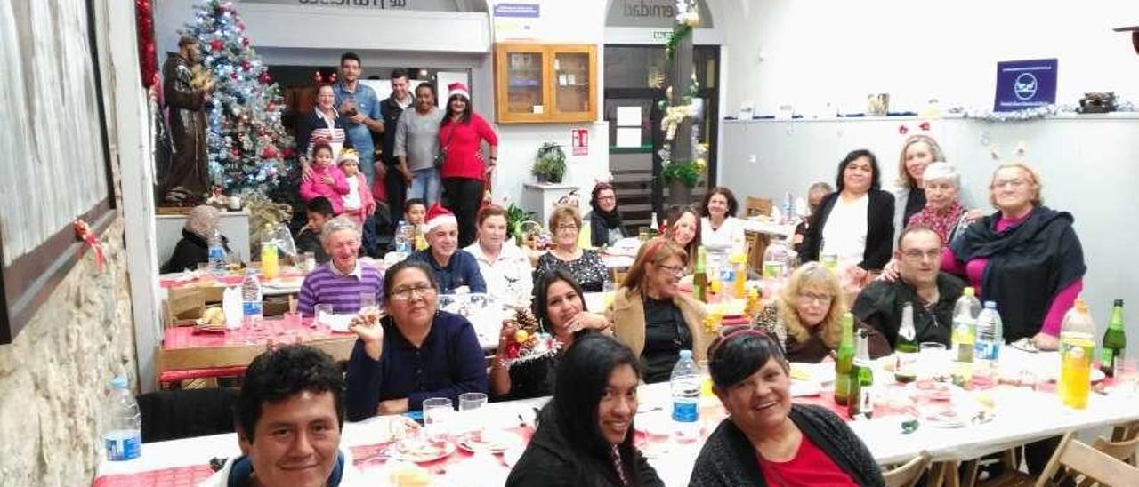 Aspecto del local de la Fraternidad, esta Nochebuena pasada.