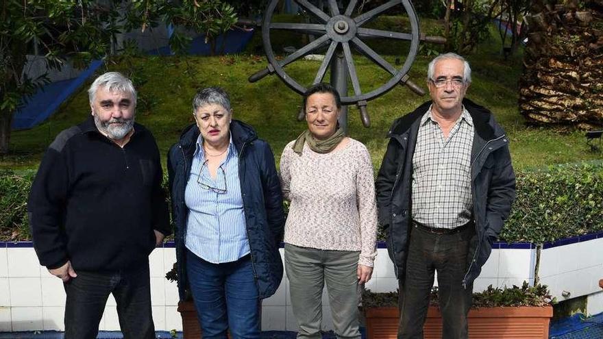 José García, Ana Rodríguez, Belén Soria y Juan Canosa, en el Club del Mar.