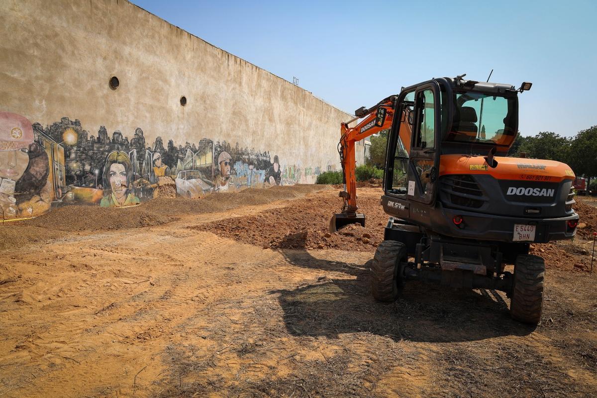 Obras en el Pump Track de Torrent.